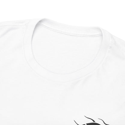 Skull Graphic Tee with Flames