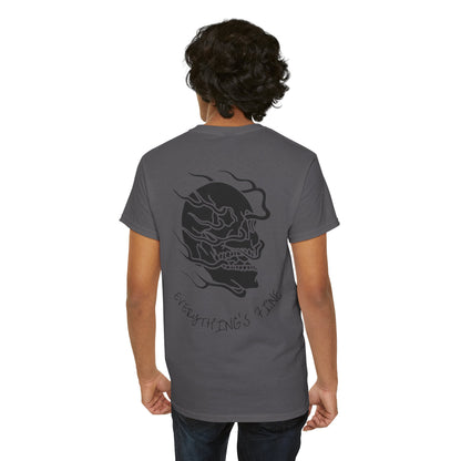 Skull Graphic Tee with Flames
