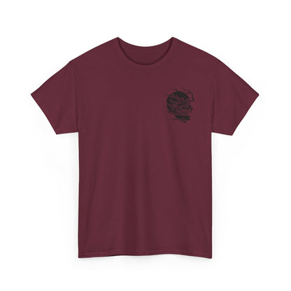 Skull Graphic Tee with Flames