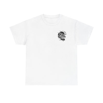 Skull Graphic Tee with Flames
