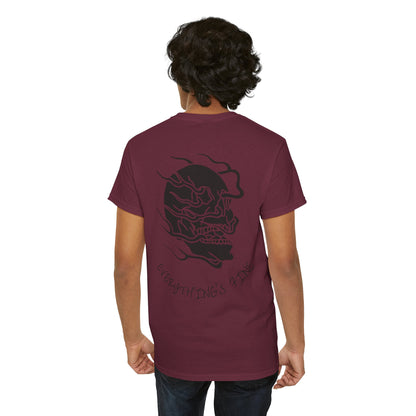 Skull Graphic Tee with Flames