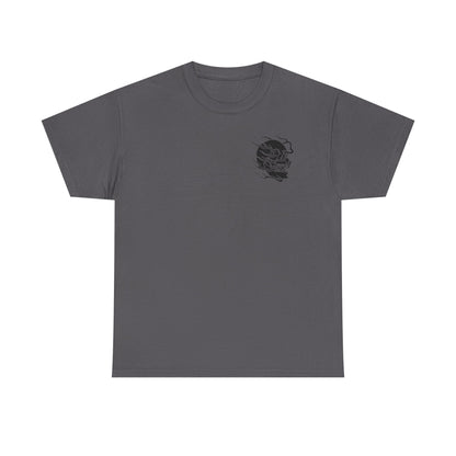 Skull Graphic Tee with Flames