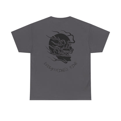 Skull Graphic Tee with Flames